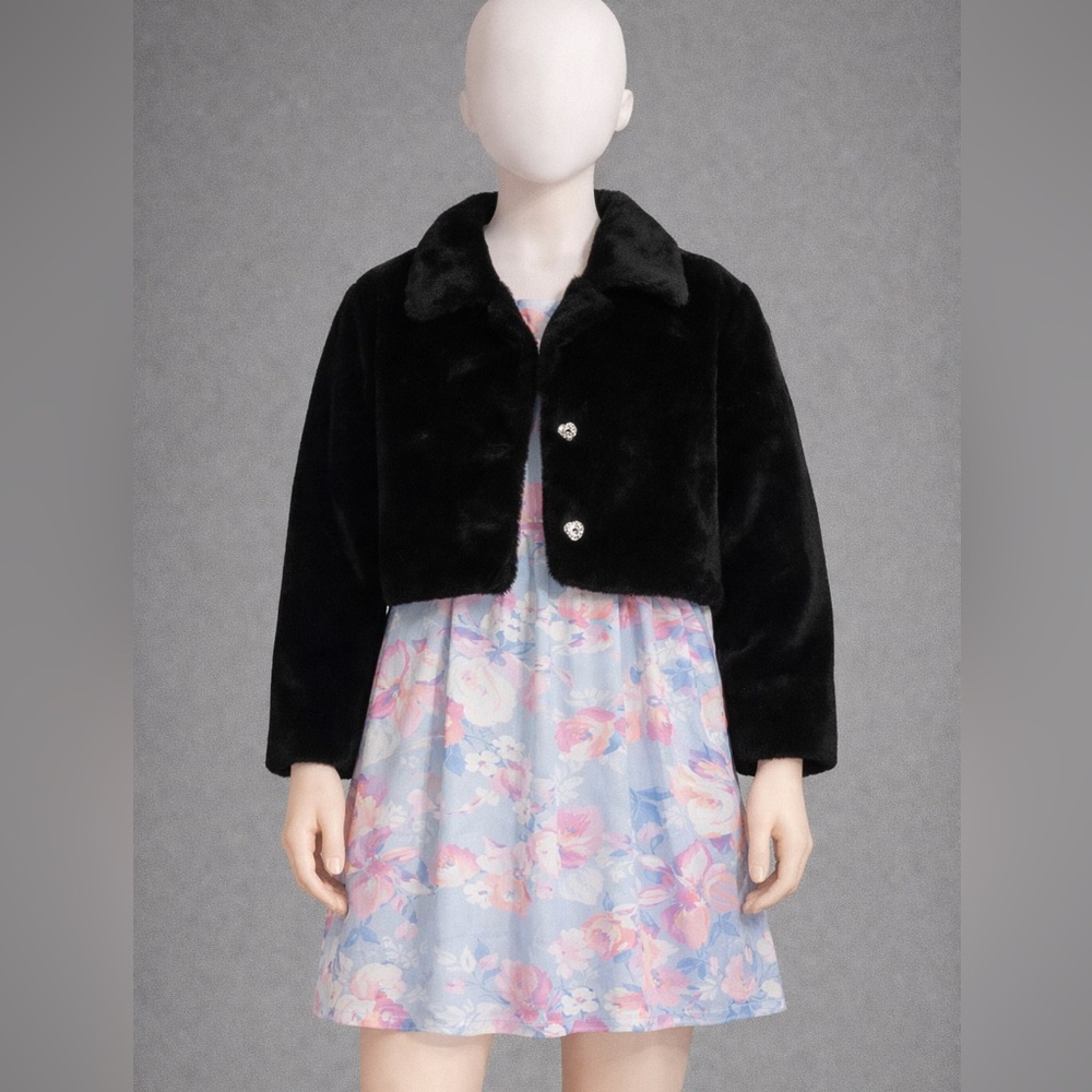 Knitworks Black Faux Fur Jacket